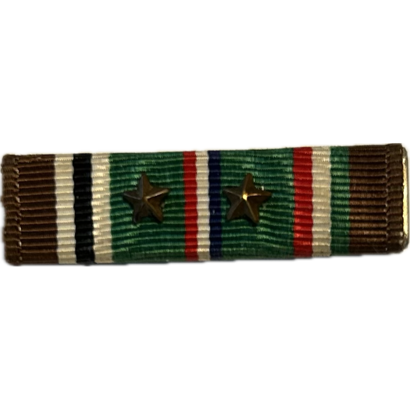Ribbon, European African Middle Eastern Campaign, 2 stars Ribbon, European African Middle Eastern Campaign, 2 stars