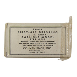 Pansement, Small First-Aid Dressing, US Army, Carlisle Model, CONVENIENCE, Inc.