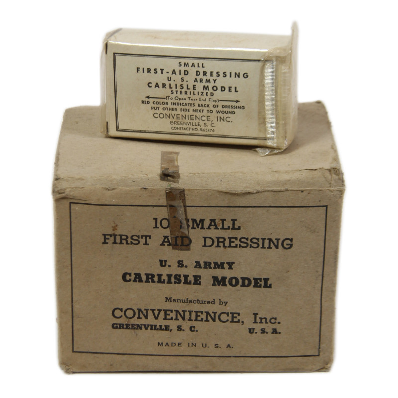 Pansement, Small First-Aid, US Army, Carlisle, CONVENIENCE, Inc., M65476