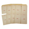 Pouch, Rubberized Cloth, with V-mail, 4 Forms, Blank