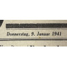 Journal allemand, West-Front, 9 janvier 1941