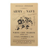 Official Program, American Football Game, US Army vs. US Navy, London, 1944, Annotated
