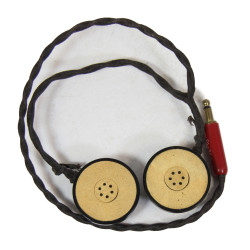 Receivers (Earphones), ANB-H-1, SHURE BROTHERS, USAAF, Chamois