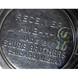 Écouteurs, ANB-H-1, SHURE BROTHERS, USAAF, chamois