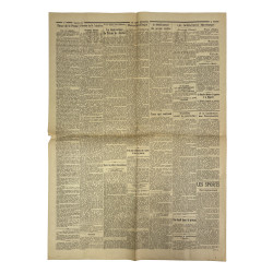 Journal belge, La Libre Belgique, 7 septembre 1944