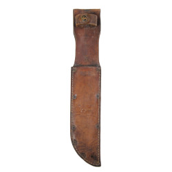 Knife, Fighting, MK 2, CAMILLUS, US Navy, with Leather Scabbard