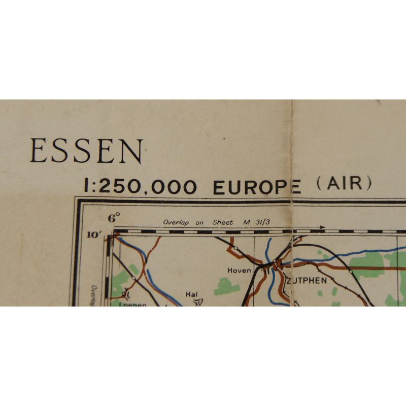 Map, Essen, Ruhr, Germany, 1942