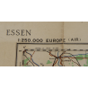 Map, Essen, Ruhr, Germany, 1942