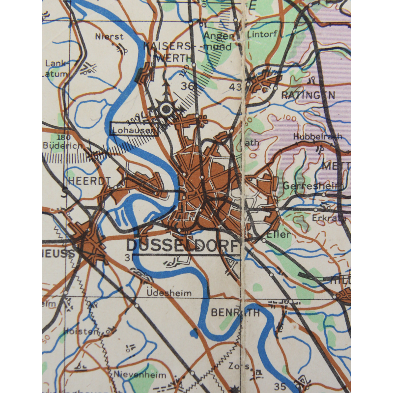 Map, Essen, Ruhr, Germany, 1942