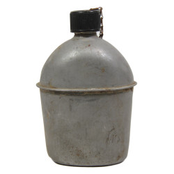 Gourde US, complète, 1942, CM2c Aronal Faga, 31st Naval Construction Bn., Seabees, PTO, Iwo Jima