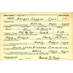 Gourde US, complète, 1942, CM2c Aronal Faga, 31st Naval Construction Bn., Seabees, PTO, Iwo Jima
