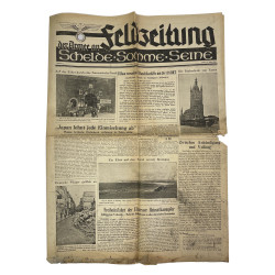 Newspaper, German, Feldzeitung, August 4, 1940