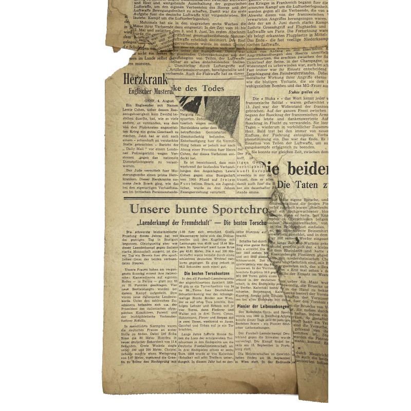 Journal allemand, Feldzeitung, 4 août 1940