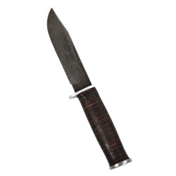 Couteau, WESTERN L71, SEABEE, avec fourreau en cuir, US Navy