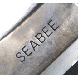 Couteau, WESTERN L71, SEABEE, avec fourreau en cuir, US Navy