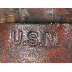 Couteau, WESTERN L71, SEABEE, avec fourreau en cuir, US Navy