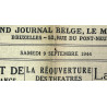 Journal belge, La Dernière Heure, 9 septembre 1944