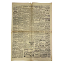 Journal belge, La Dernière Heure, 9 septembre 1944