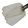 Dog Tags, Plexiglas, Pvt. Elmer Buss, 127th Inf. Regt., 32nd Inf. Div., CBI & PTO Dog Tags, Plexiglas, Pvt. Elmer Buss, 127th Inf. Regt., 32nd Inf. Div., CBI & PTO