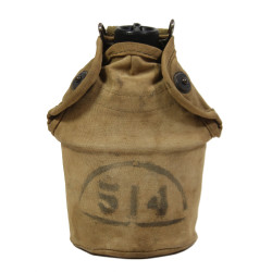 Canteen, US, Complete, with USMC Cover, P2, Co. C, 25 Inf. Regt., 4th Marine Division