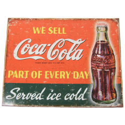 Plaque publicitaire, Coca-Cola, Part of every day