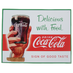 Plate, Coca-Cola, Delicious with food