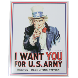 Plaque publicitaire, I WANT YOU FOR U.S. ARMY