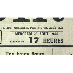 Journal belge, Le Soir, 23 août 1944