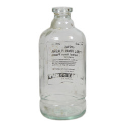 Flacon de plasma, SHARPE & DOHME, US Army Medical Corps, 250 cc