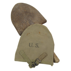 Pelle en T, M-1910, raccourcie, avec étui, matricule partiel, Normandie