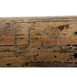 Pelle en T, M-1910, raccourcie, avec étui, matricule partiel, Normandie
