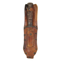 Couteau de survie, MILPAR, avec fourreau en cuir, Special Forces