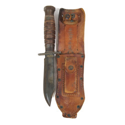 Couteau de survie, MILPAR, avec fourreau en cuir, Special Forces