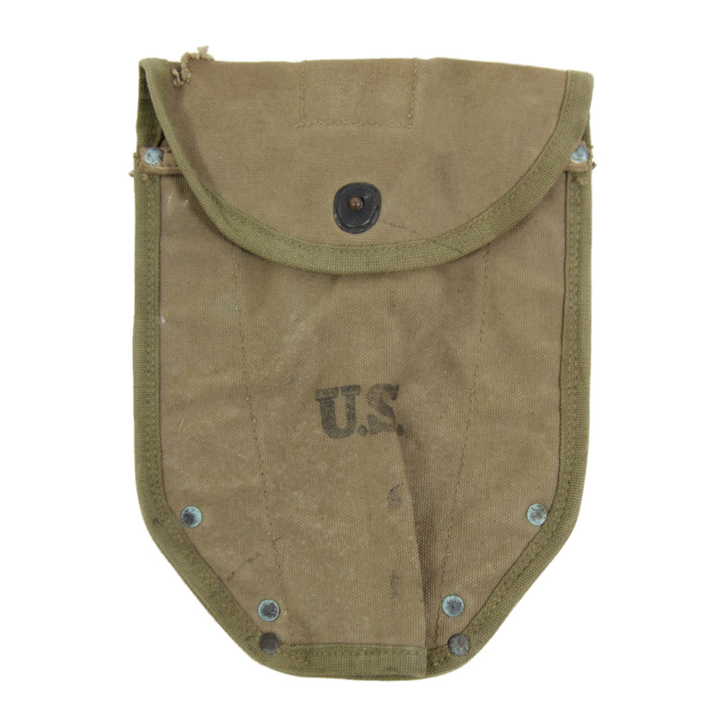 Étui de pelle pliante M-1943, J.Q.M.D. 1943, 1er type Étui de pelle pliante M-1943, J.Q.M.D. 1943, 1er type