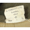 Calot troupe, Infanterie, British Made, J. COLLETT LTD. 1944, taille 57