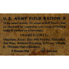 U.S. ARMY FIELD RATION D, HERSHEY, 1943