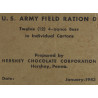 U.S. ARMY FIELD RATION D, HERSHEY, 1943