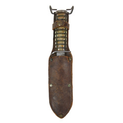 Knife, Trench, USM3, KINFOLKS, INC. on Blade, Plexiglas Grips, with Scabbard, Sgt. Raymond Kurdziel, 8th Air Force, USAAF, ETO