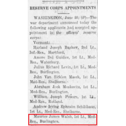 Musette M-1936, VARIED MFG. CO. 1942, Maj. Maurice Walsh, 2nd Auxiliary Surgical Group