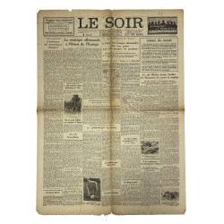 Journal belge, Le Soir, 25 août 1944