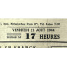 Journal belge, Le Soir, 25 août 1944