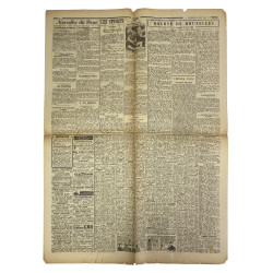 Journal belge, Le Soir, 25 août 1944