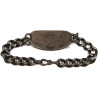 Bracelet, Chain, US Army, Parachutist, Sterling, USO Champion 1943, Pfc. Stanley Tobola