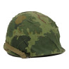 Casque M1, complet, avec couvre-casque Mitchell, Lt. Wroebel, Viêt-Nam, 1965 Casque M1, complet, avec couvre-casque Mitchell, Lt. Wroebel, Viêt-Nam, 1965