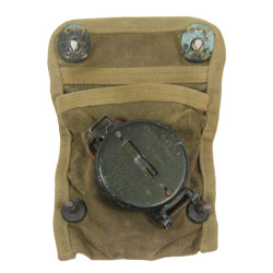 Boussole de marche, SUPERIOR MAGNETO CORP., avec pochette imprégnée