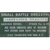 Packet, Small Battle Dressing, Carlisle, Camouflaged, US Navy stock No. 2-396, Corpsman