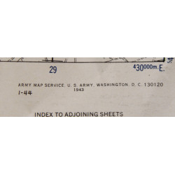 Map, DRUNEN, Holland, 1943, Allen Emery, 502 PIR, 101 AB