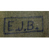 Machette M-1942, chattertonée, avec fourreau en toile, Sgt. Earl Burgess Machette M-1942, chattertonée, avec fourreau en toile, Sgt. Earl Burgess