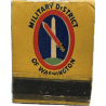 Matchbook, Military Distrcit of Washington, Complete Matchbook, Military Distrcit of Washington, Complete
