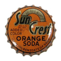 Cap, Bottle, Sun Crest, Orange Soda